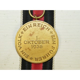 Annexation of the Sudetenland medal, October, 01 1938. Espenlaub militaria